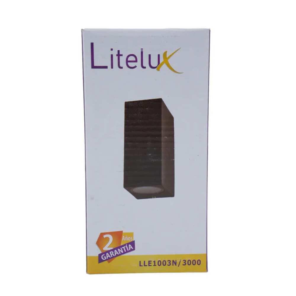 LUM DECORATIVO LED CUADRADO 10W 85-240V 3000K NEGRO