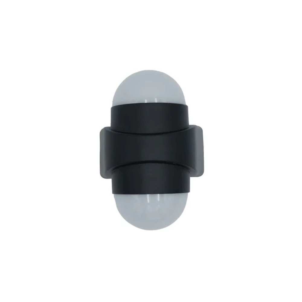 LUM DECORATIVO LED OVAL 10W 85-240V 3000K NEGRO