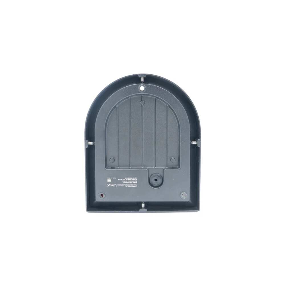 LUM DECORATIVO LED MEDIO OVALO 12W 85-240V 3000K NEGRO