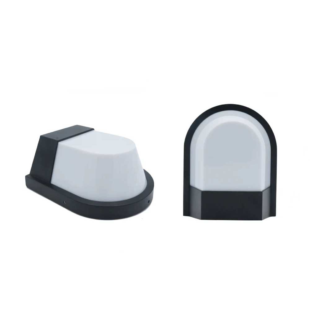 LUM DECORATIVO LED MEDIO OVALO 12W 85-240V 3000K NEGRO