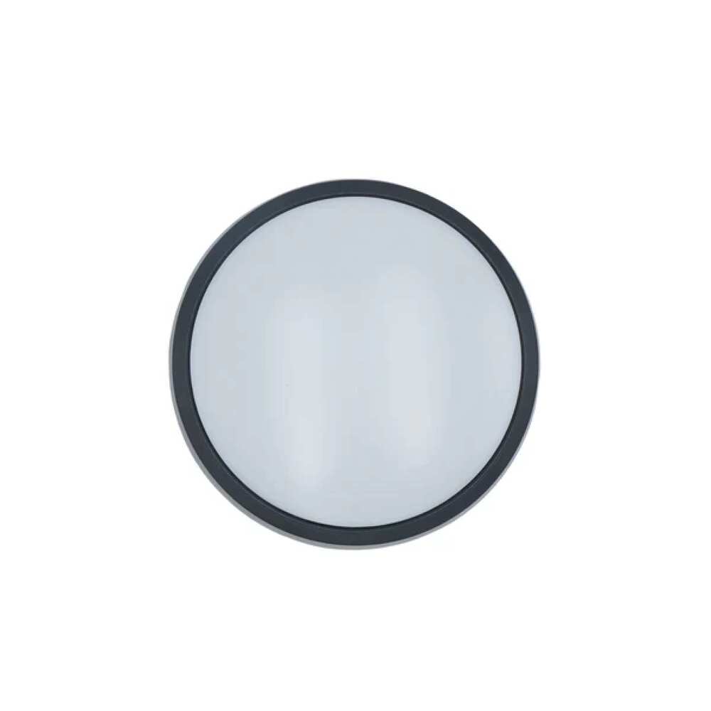 LUM DECORATIVO LED CIRCULAR 20W 85-240V 3000K NEGRO