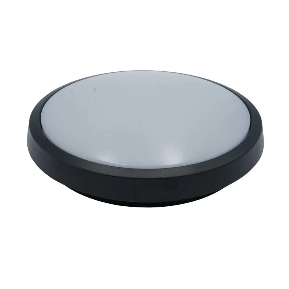 LUM DECORATIVO LED CIRCULAR 20W 85-240V 3000K NEGRO