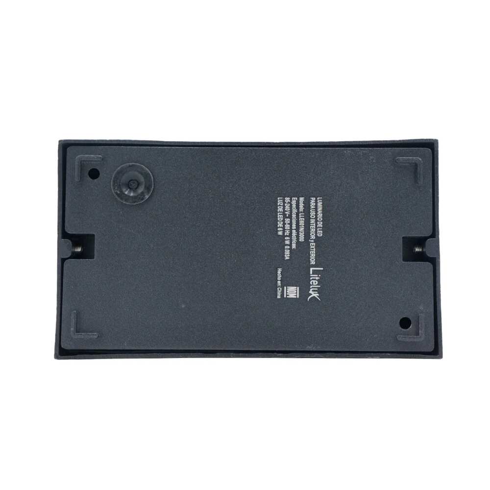 LUM DECORATIVO LED 6W 85-240V 3000K NEGRO