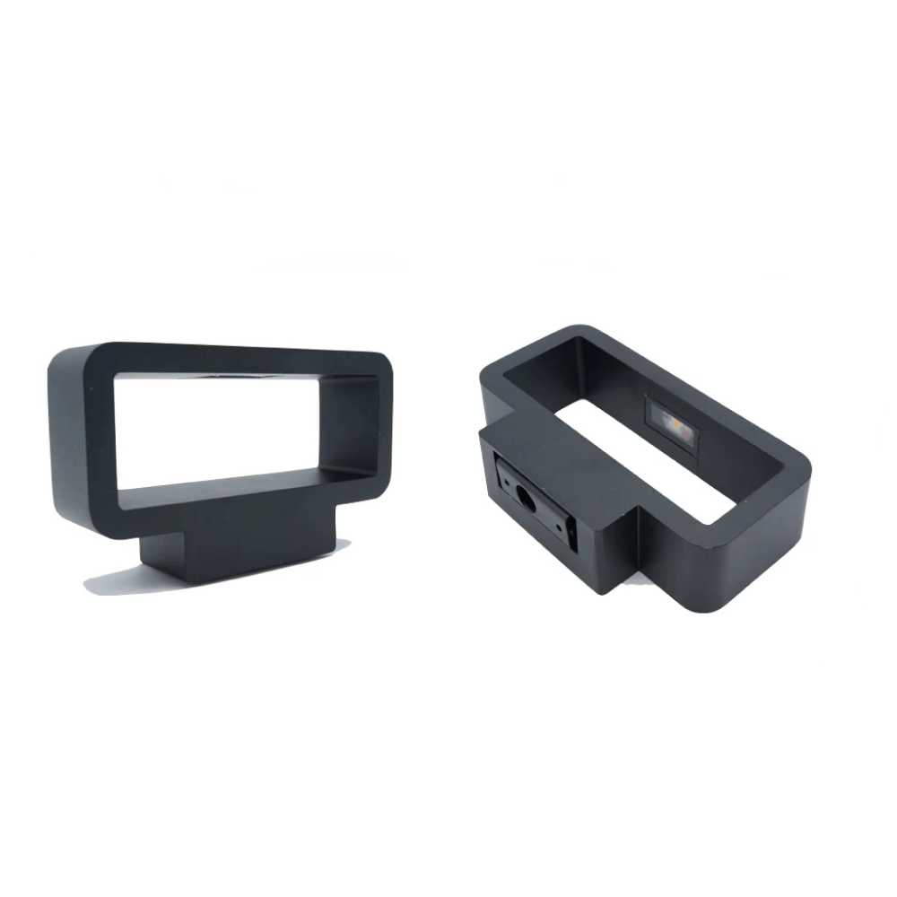 LUM DECORATIVO LED RECTANGULAR 7W 85-240V 3000K NEGRO