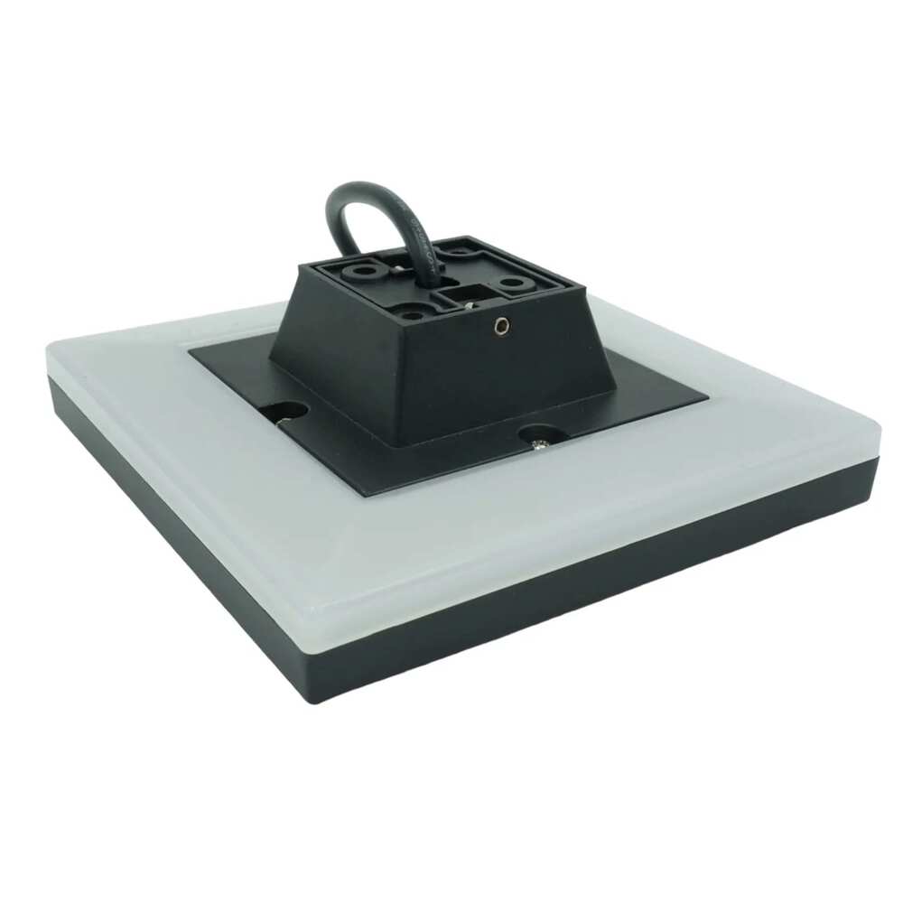 LUM DECORATIVO LED CIRCULAR 7W 85-240V 3000K NEGRO *** HAE ***