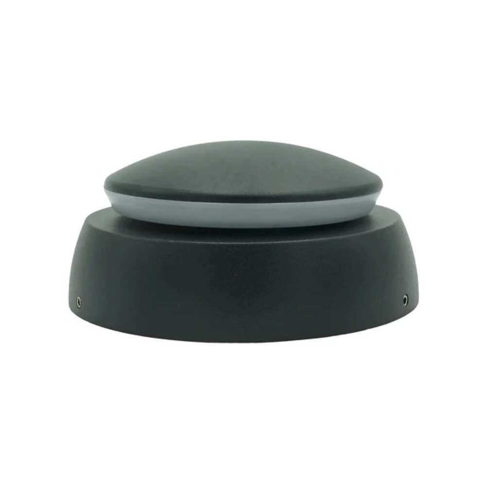 LUM DECORATIVO LED MEDIA ESFERA 7W 85-240V 3000K NEGRO