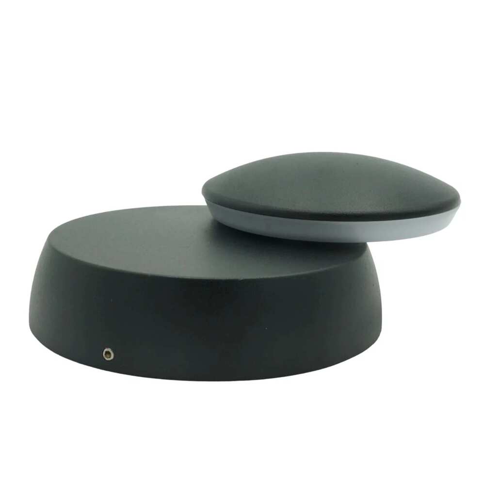 LUM DECORATIVO LED MEDIA ESFERA 7W 85-240V 3000K NEGRO