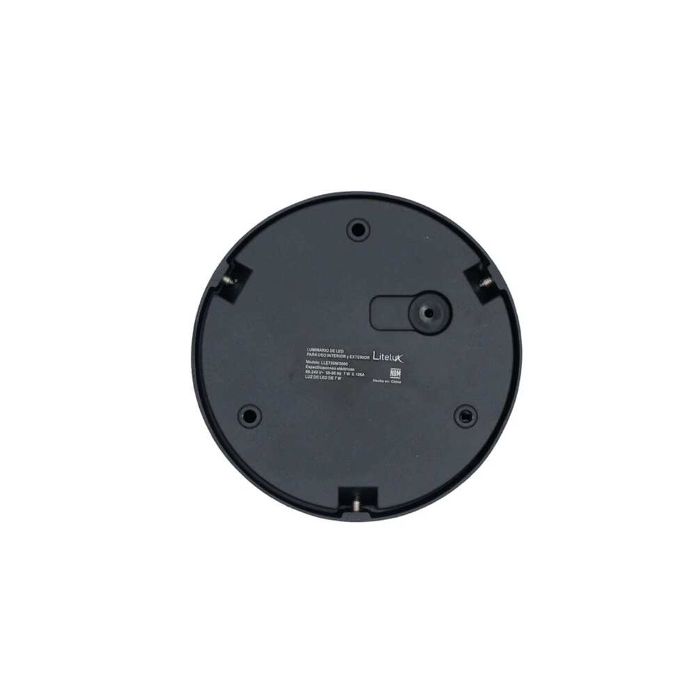 LUM DECORATIVO LED MEDIA ESFERA 7W 85-240V 3000K NEGRO