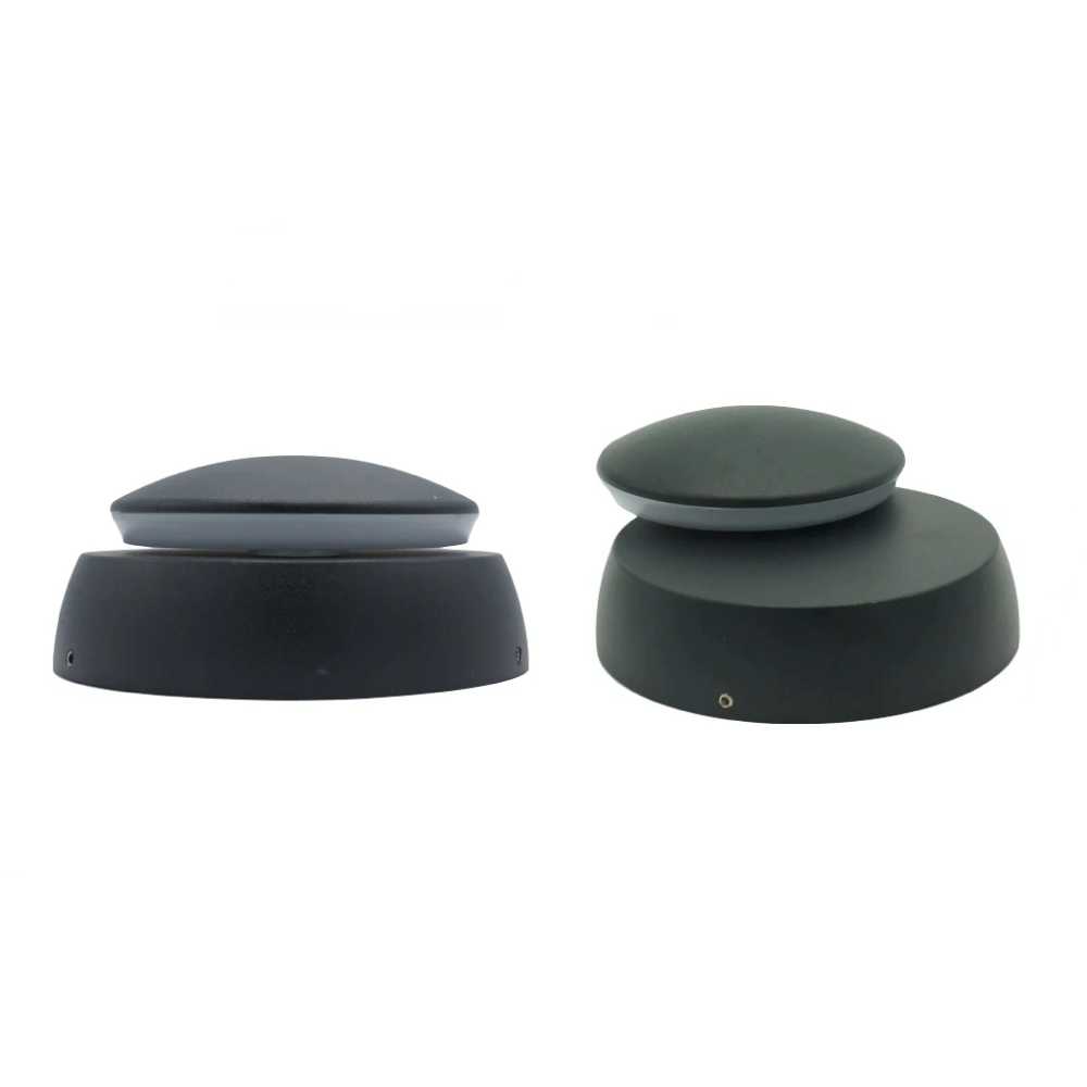 LUM DECORATIVO LED MEDIA ESFERA 7W 85-240V 3000K NEGRO