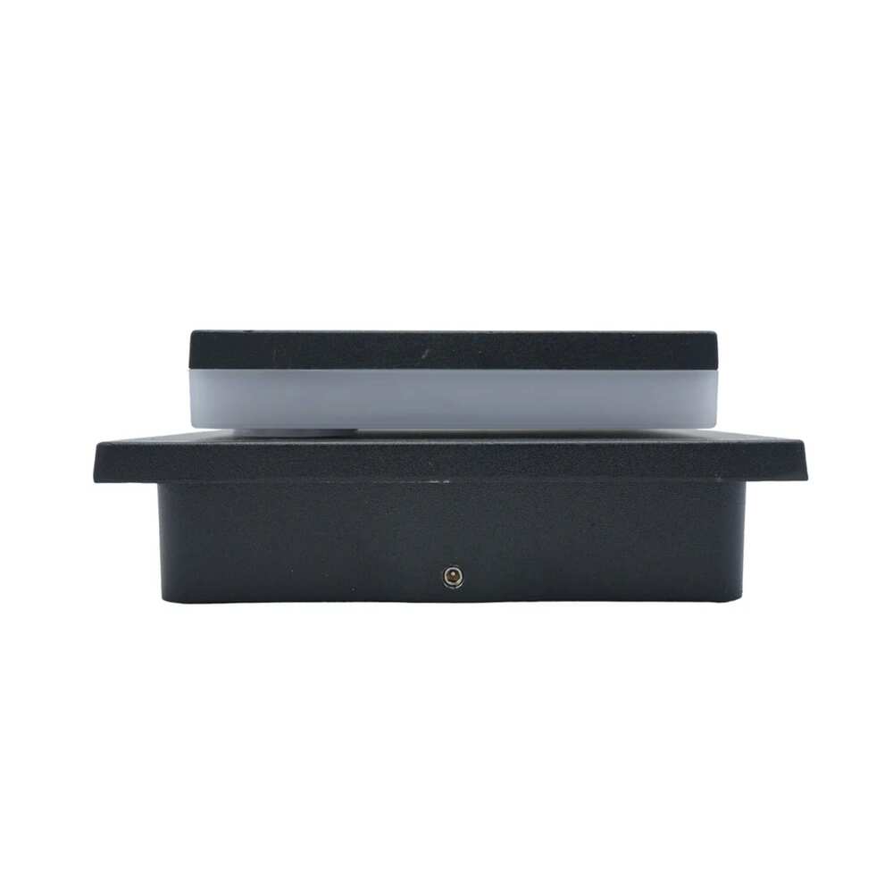 LUM DECORATIVO LED CUADRADO 7W 85-240W 3000K NEGRO