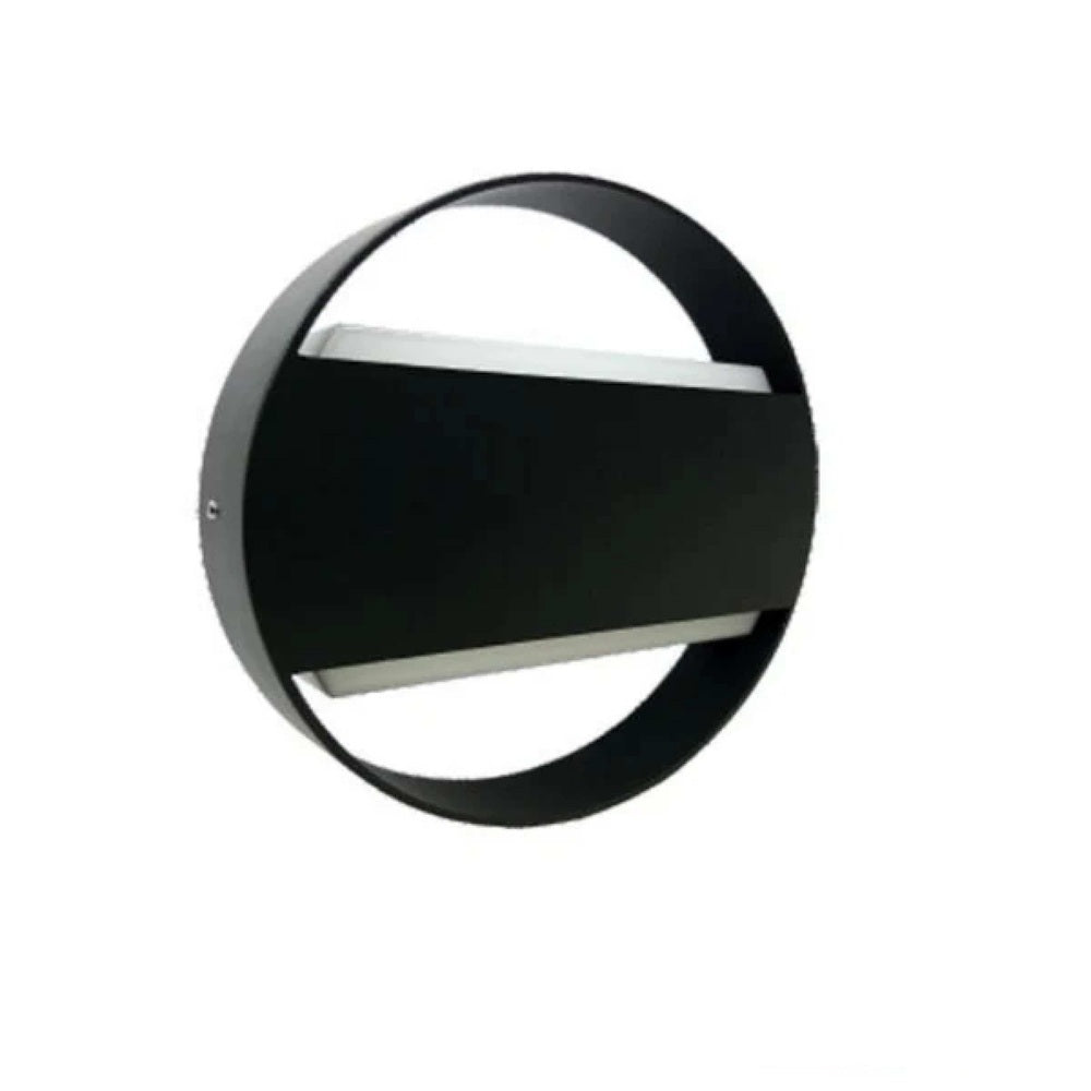 LUM DECORATIVO LED CIRCULO 8W 85-240V 3000K NEGRO