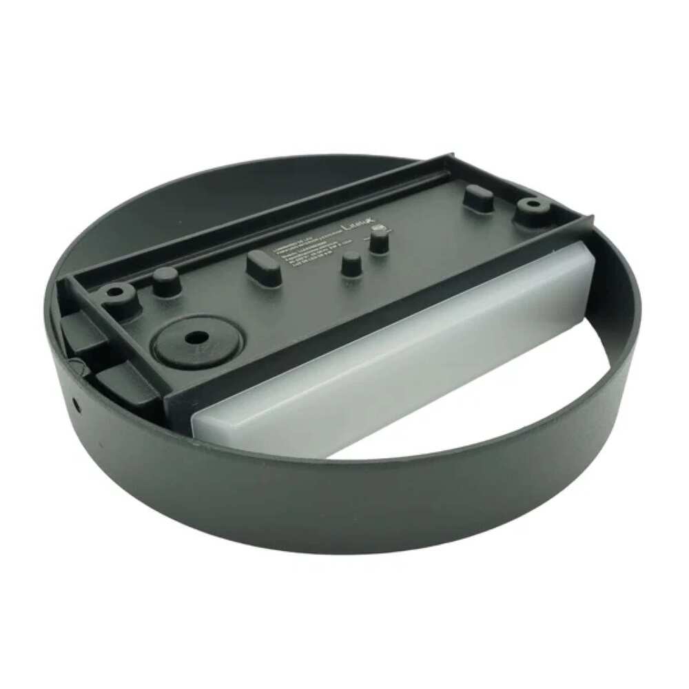 LUM DECORATIVO LED CIRCULO 8W 85-240V 3000K NEGRO