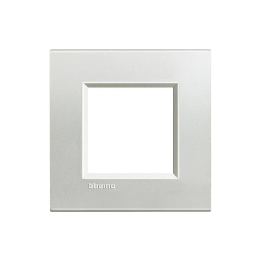 PLACA RECTANGULAR COLOR PLATA 2 MOD. LNA4802AG LIVING Y LIGHT