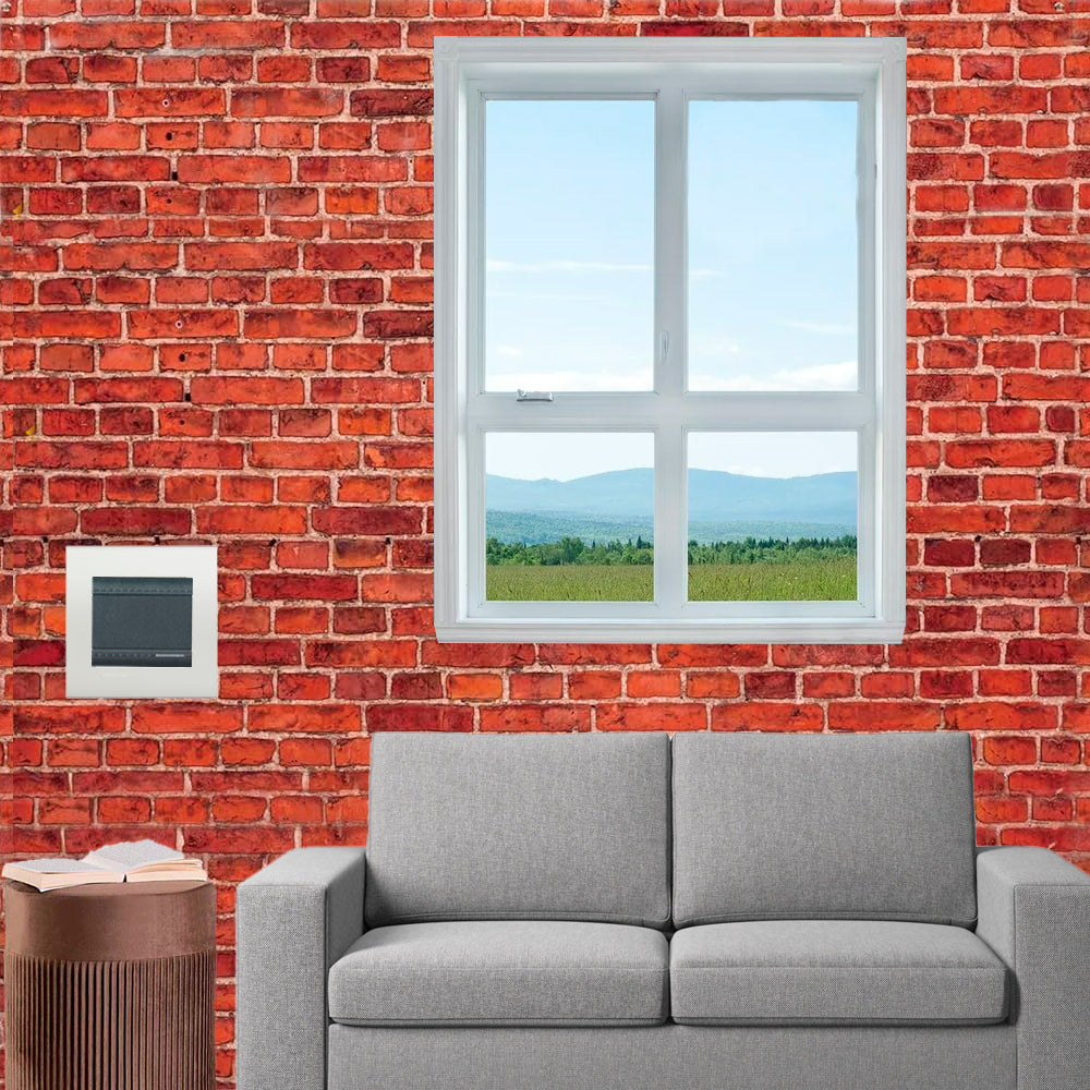 PLACA RECTANGULAR COLOR BLANCO 2 MOD. LNA4802BI LIVING Y LIGHT