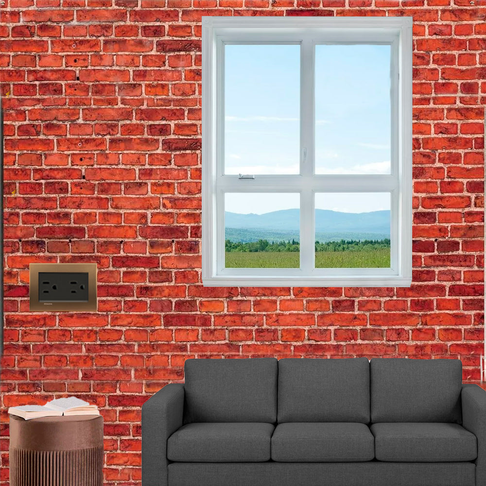 PLACA RECTANGULAR COLOR BRONCE 3 MOD. LNA4803BZ LIVING Y LIGHT