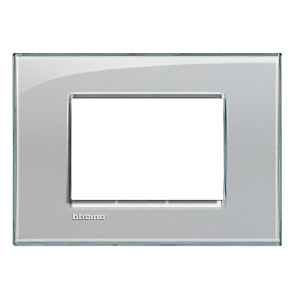 PLACA RECTANGULAR COLOR GRIS HIELO 3 MOD. LNA4803KG LIVING Y LIGHT