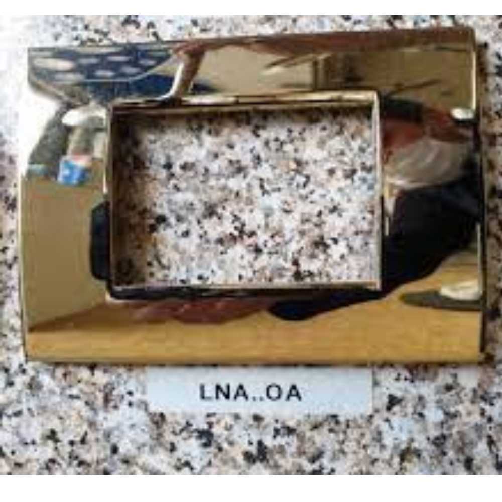 PLACA RECTANGULAR COLOR ORO FRÍO 3 MOD. LNA4803OA LIVING Y LIGHT