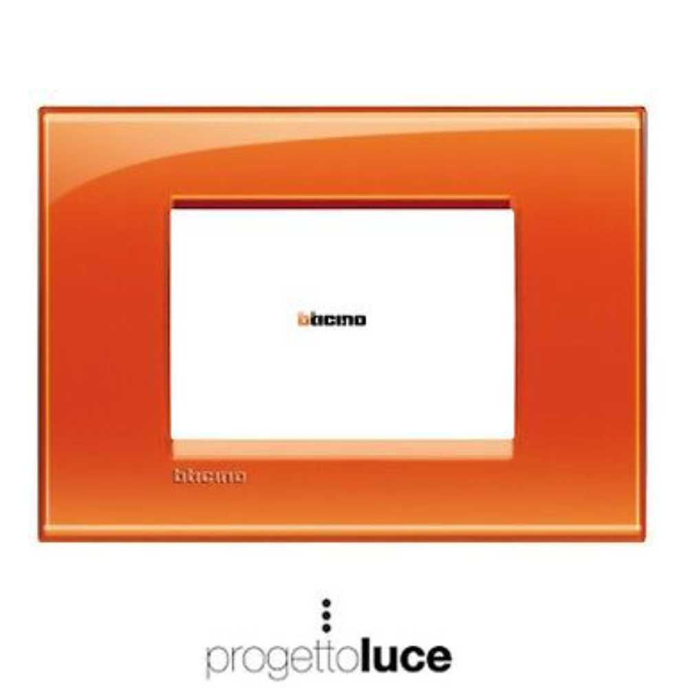 PLACA RECTANGULAR COLOR NARANJA 3 MOD. LNA4803OD LIVING Y LIGHT