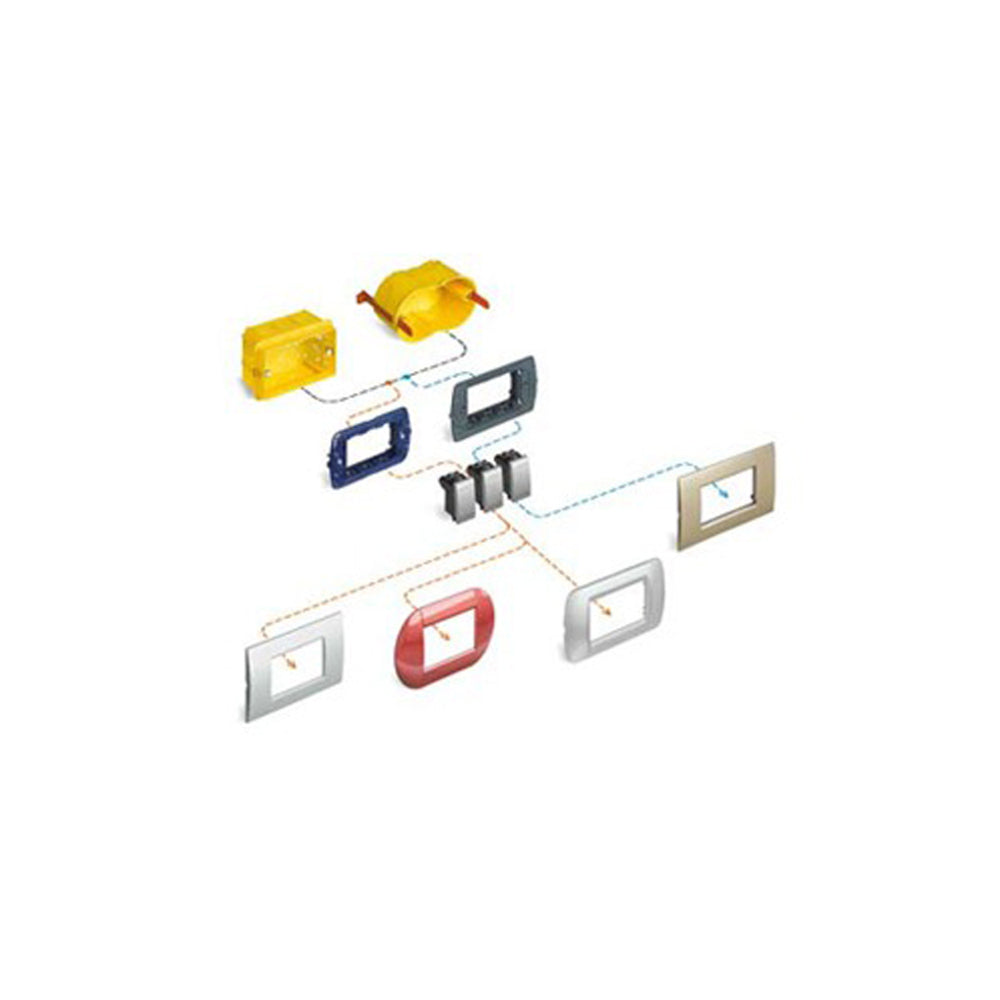 PLACA RECTANGULAR COLOR LADRILLO 3 MOD. LNA4803RK LIVING Y LIGHT