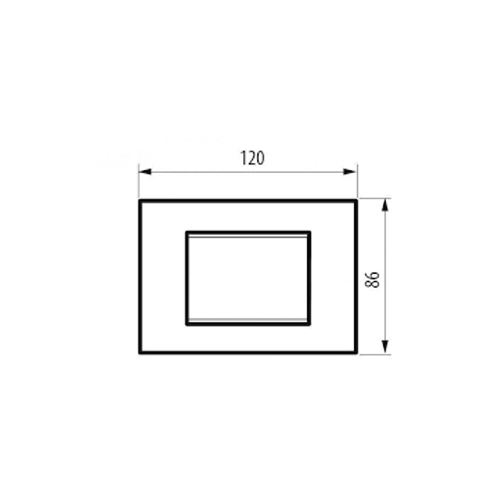 PLACA RECTANGULAR COLOR SQUARE 3 MOD. LNA4803SQ LIVING Y LIGHT