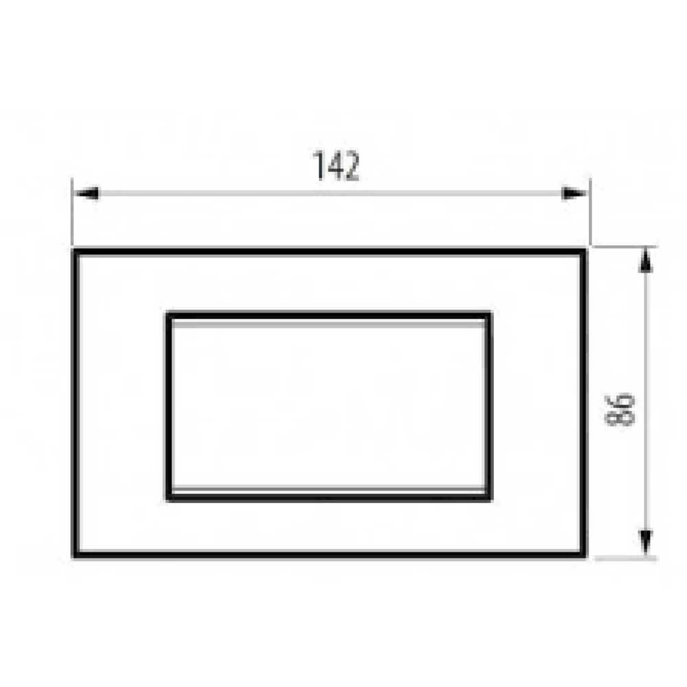 PLACA RECTANGULAR COLOR BRONCE 4 MOD. LNA4804BZ LIVING Y LIGHT