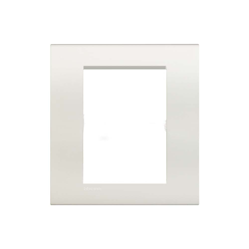 PLACA RECTANGULAR COLOR BLANCO 3+3 MOD. LNA4826BI LIVING Y LIGHT