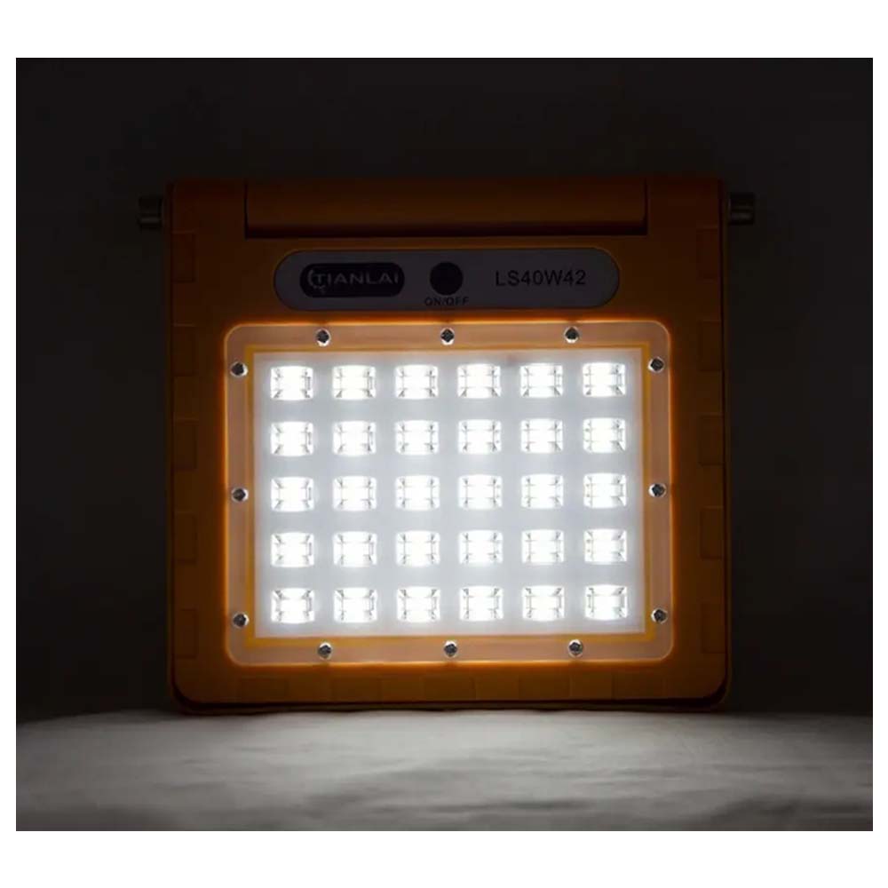 LAMPARA LED CON PANEL SOLAR 40W 65000K TIANLAI*** HAE ***