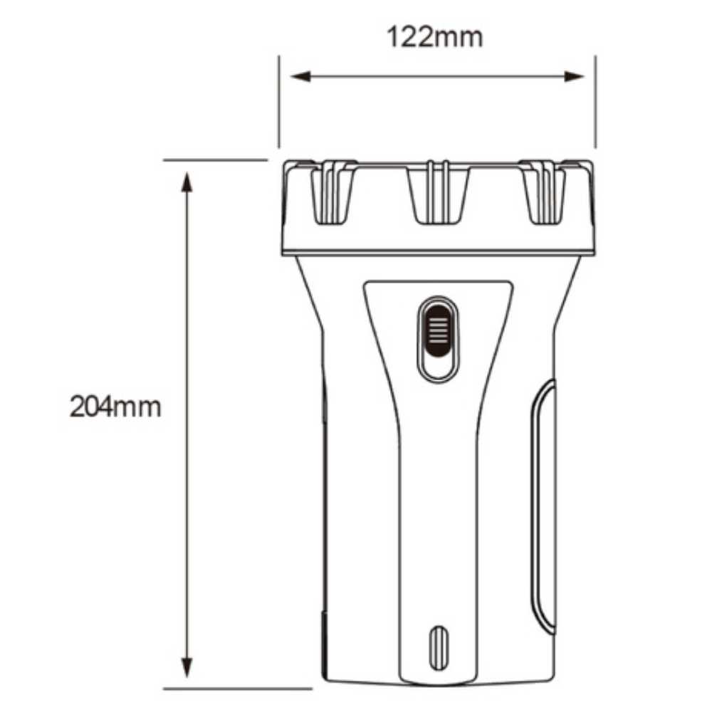 LINTERNA LED RECARGABLE PORTATIL 3 W LUZ DE DIA CABLE DE CARGA LED INTEGRADO
