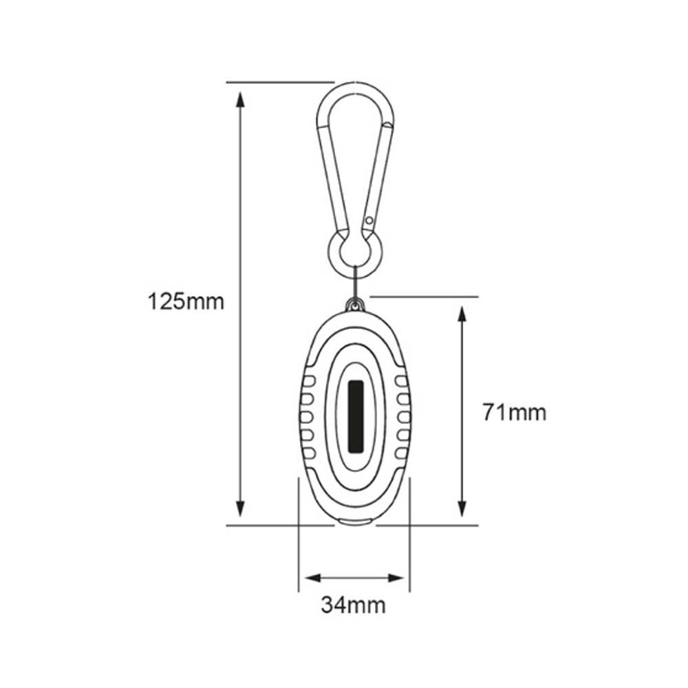 DOS LINTERNAS LED TECNOLITE CHAIN I PORTÁTILES TIPO LLAVERO 0.5W LUZ DE DÍA BATERÍAS INCLUIDAS