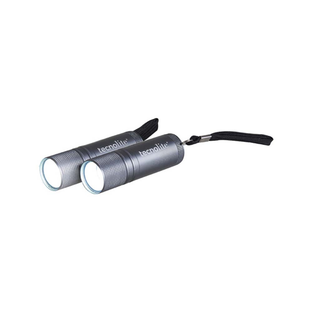 DOS LINTERNAS LED TECNOLITE CHAIN II PORTÁTILES 2W LUZ DE DÍA BATERÍAS INCLUIDAS