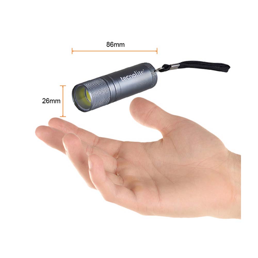 DOS LINTERNAS LED TECNOLITE CHAIN II PORTÁTILES 2W LUZ DE DÍA BATERÍAS INCLUIDAS