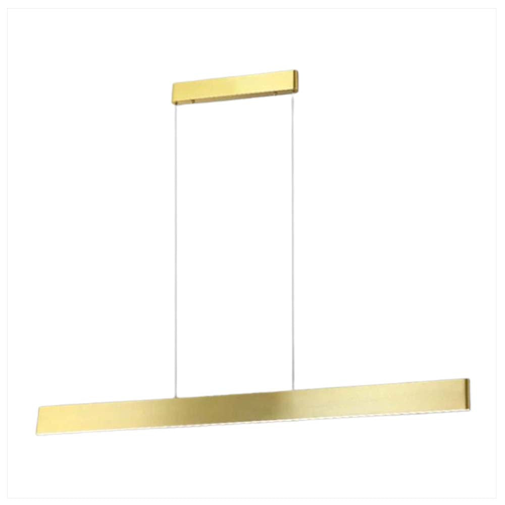 COLGANTE BARRA LINEAL LED DORADO 1.20 METROS 4000K BCO NEUTRO 1.2 METROS CABLES 110-220V