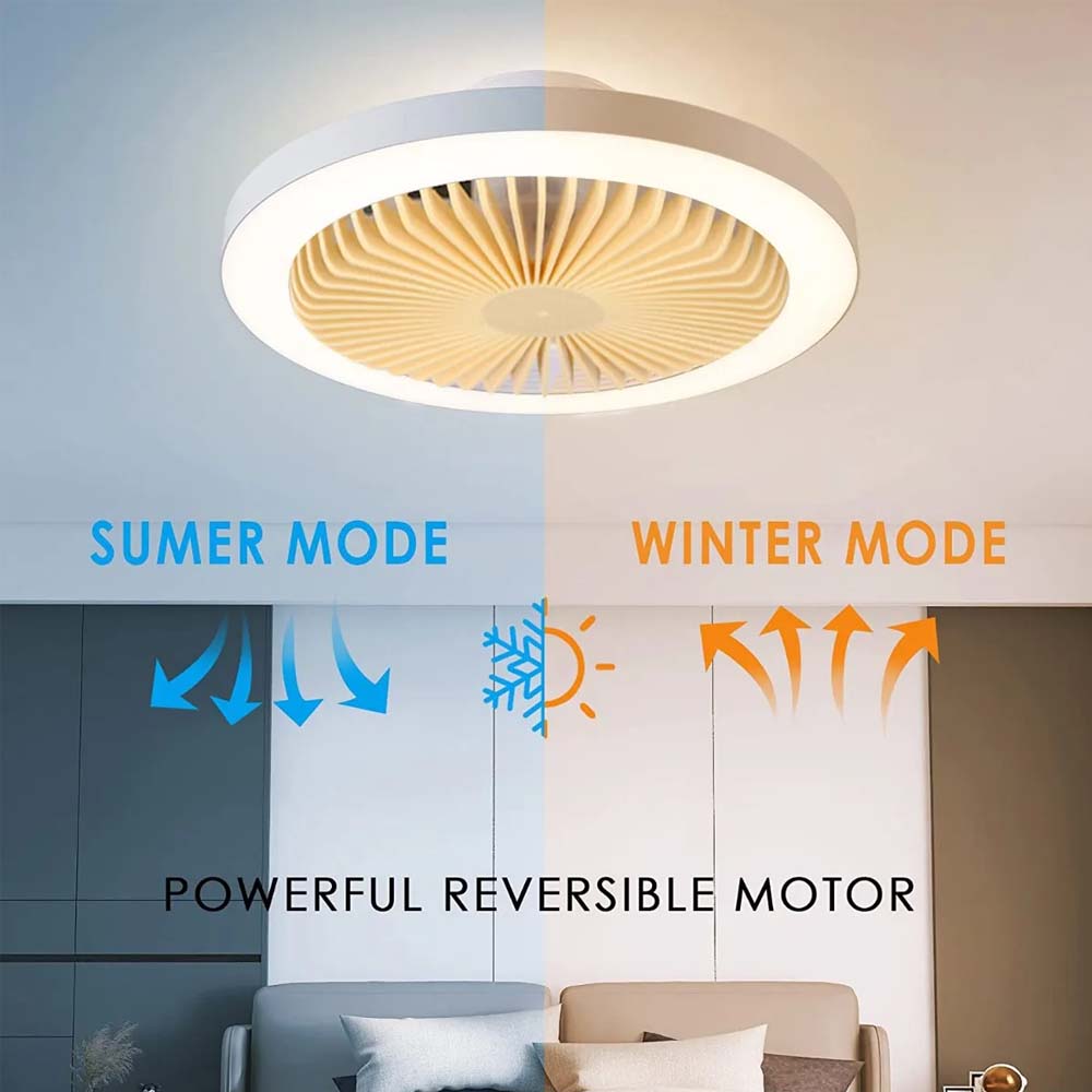 VENTILADOR DE TECHO CON LAMPARA LED DE 30W Y ASPAS INTERNAS LV30W02 MEGALUZ