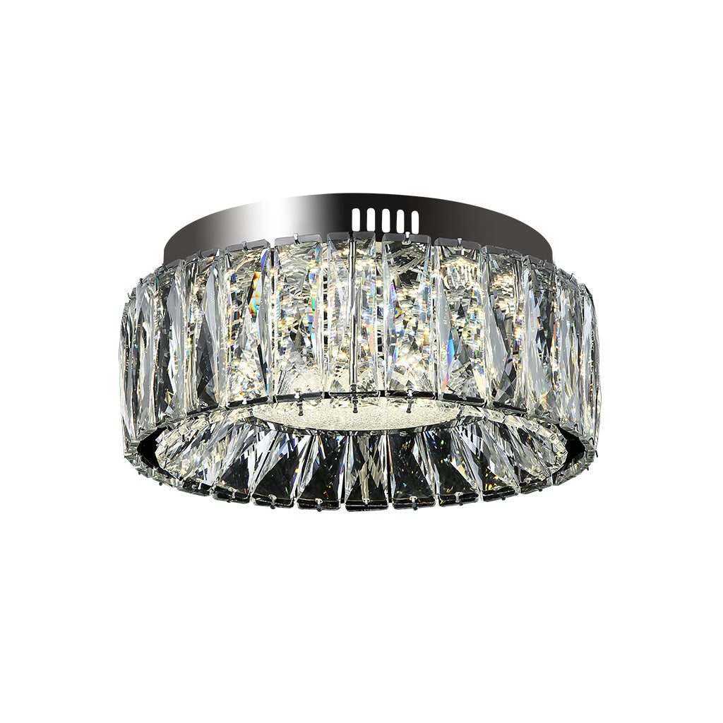 PLAFON DE CRISTAL CHICO LED 80W 3 CAMBIOS DE LUZ C/CONTROL