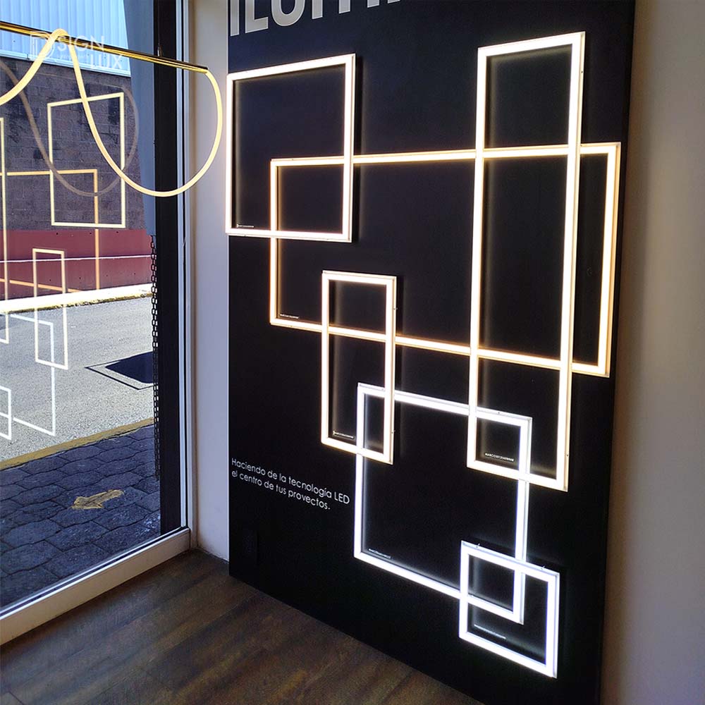 LUMINARIO T/MARCO EMP. O COLGAR LED 48W/85-265VCA. BCO. NEUTRO ALUM. PANEL PLAFON RETICULAR IP20 MARCO606048WNW