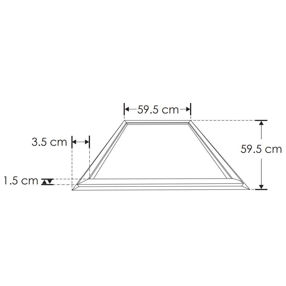LUMINARIO T/MARCO EMP. O COLGAR LED 48W/85-265VCA. BCO. NEUTRO ALUM. PANEL PLAFON RETICULAR IP20 MARCO606048WNW