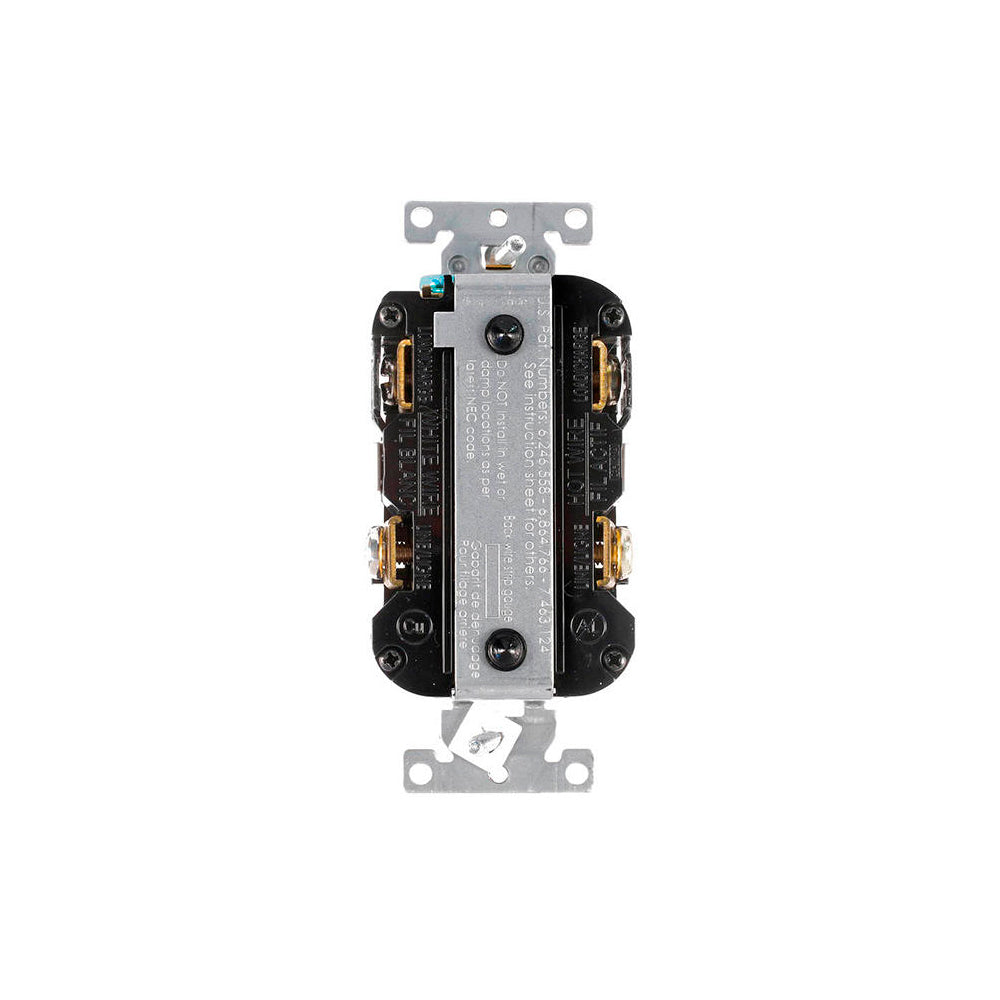 RECEPTACULO DUPLEX BLANCO 15A 125V 2P3H ICFT GRADO HOSPITAL TAMPER RESISTANT LEV-LOK