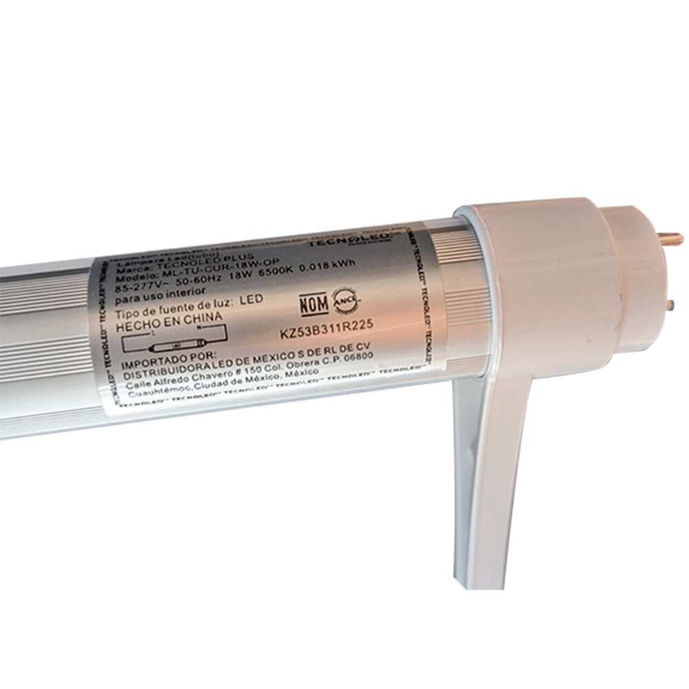 TUBO CURVALUM LED 18W 6000K IP 20 1850 LUMENES 85-285V OPALINO MCA TECNOLED