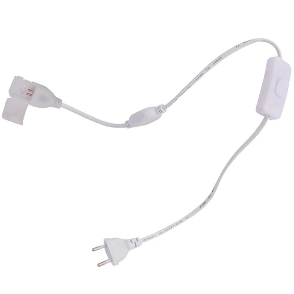 CONECTOR C/CLAVIJA Y CONECTOR P/MANGUERA LED 2 HILOS