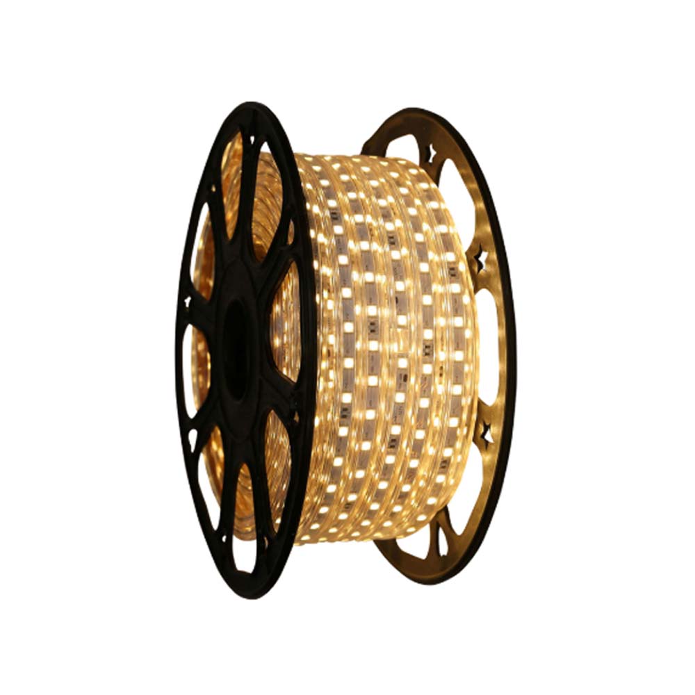 MANGUERA PLANA LED 5050 SMD 127V IP65 2500K CAL. 25 MTS