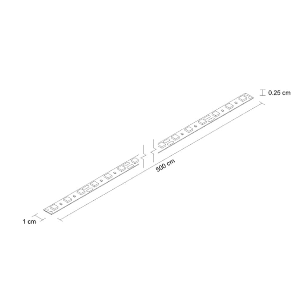TIRA FLEXIBLE LED 5050 SMD 12V. INTERIOR L.D. 5 MTS