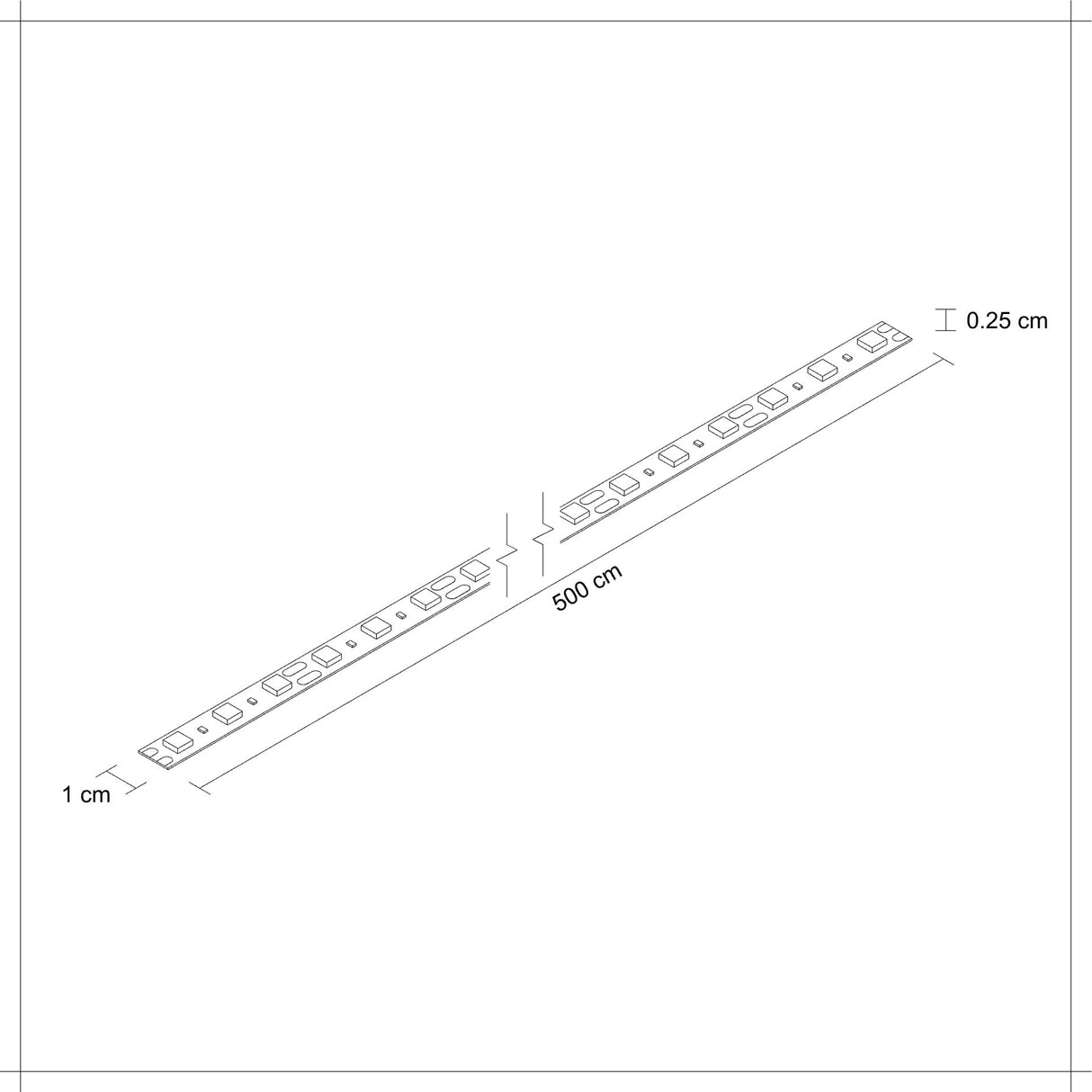 TIRA FLEXIBLE LED 5050 SMD 12V. INTERIOR L.D. 5 MTS