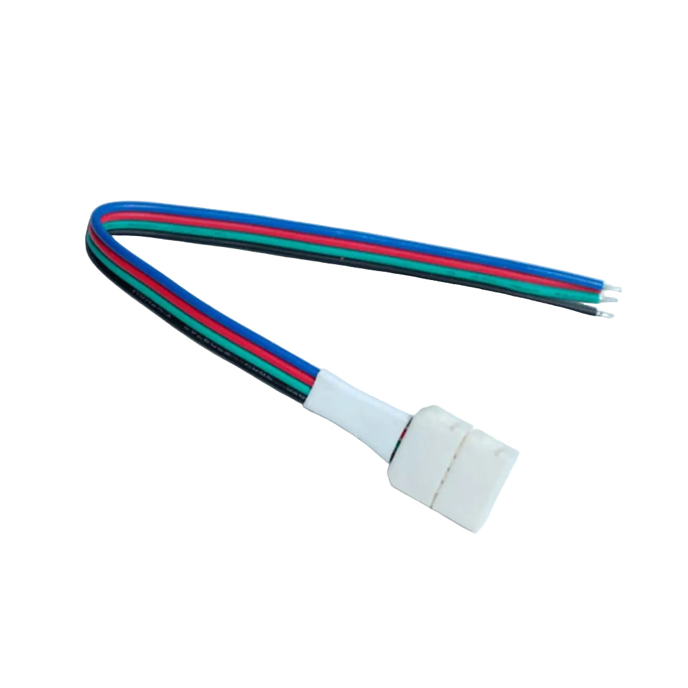 CABLE 4 HILOS C/CONECTOR PRESION P/UNIR TIRAS RGB