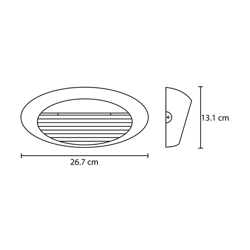LUMINARIO SOBREPONER EN MURO LED 3W 500 LM 100-277 V ILLUX