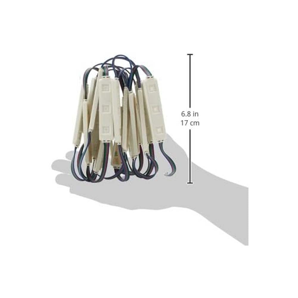 20 MOD. LINEALES PLASTICO ABS 3 LED 5050 SMD INTEGRADOS IP65 12V VERDE 2 MTS *** HASTA AGOTAR*** PASA A TLED-2835-IP66-SS***