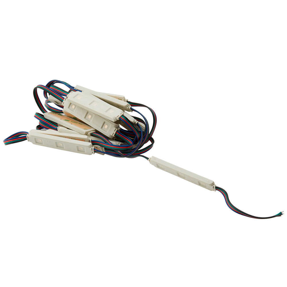 20 MOD. LINEALES PLASTICO ABS 3 LED 5050 SMD INTEGRADOS IP65 12V AZUL 2 MTS *** HASTA AGOTAR*** PASA A TLED-2835-IP66-SS***