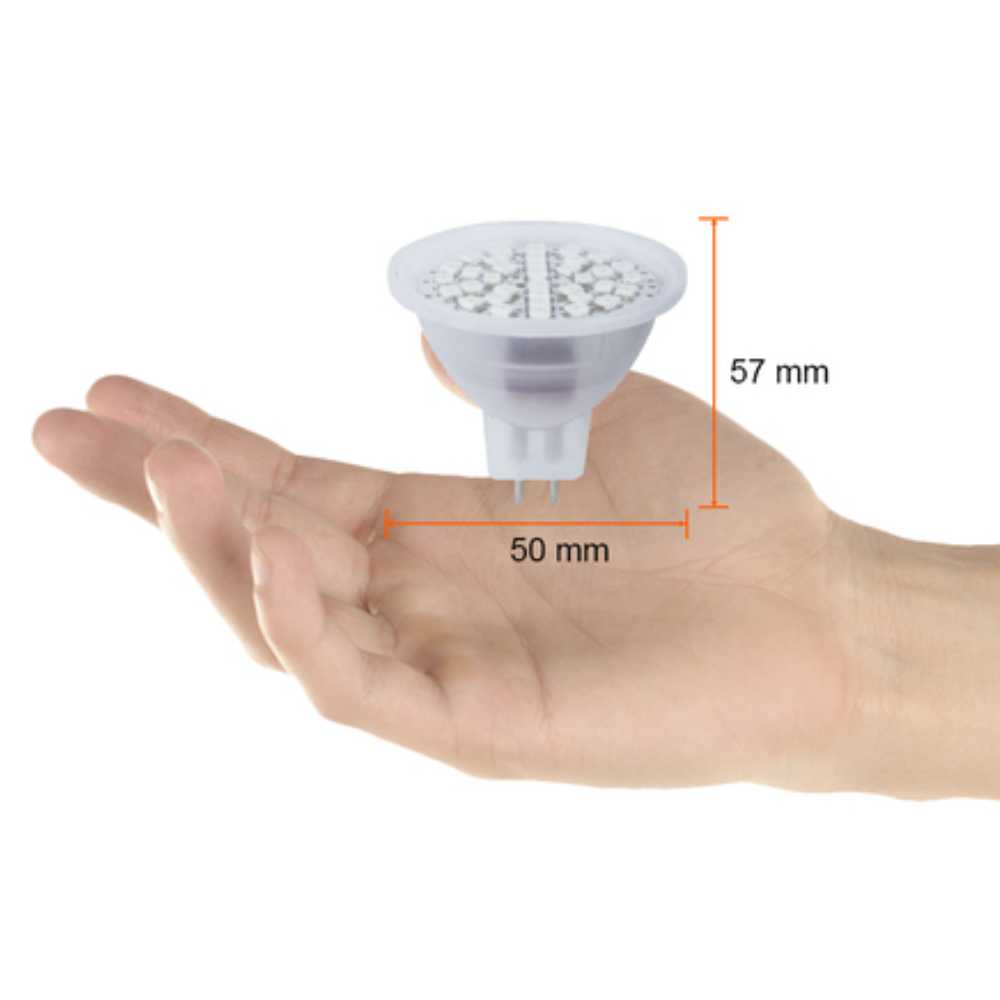 FOCO LED TECNOLITE TIPO MR16 3W LUZ DE COLORES BASE GX5.3