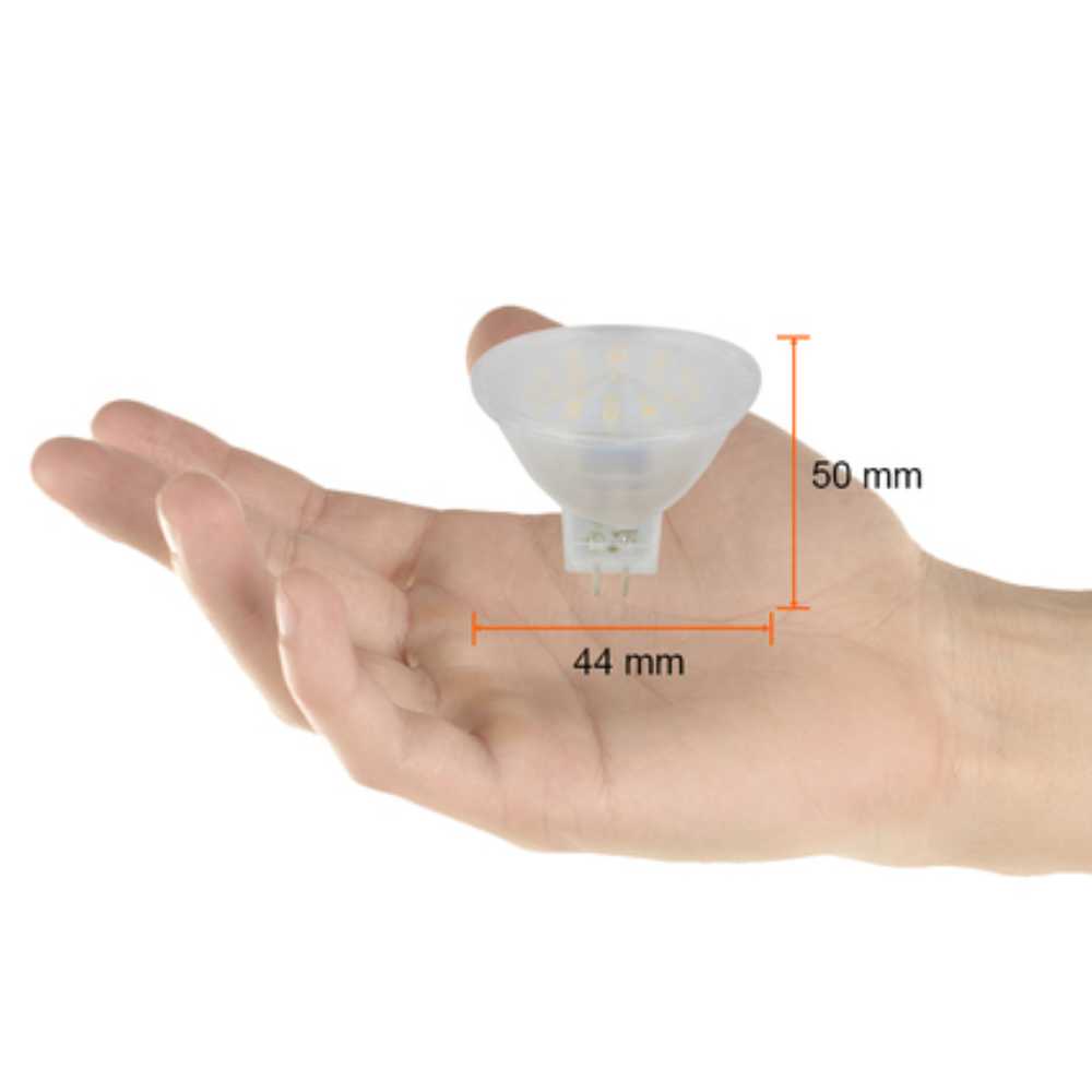 FOCO LED TECNOLITE TIPO MR16 3W LUZ SUAVE CÁLIDA BASE GX5.3 MR16-SMDLED/3W/30