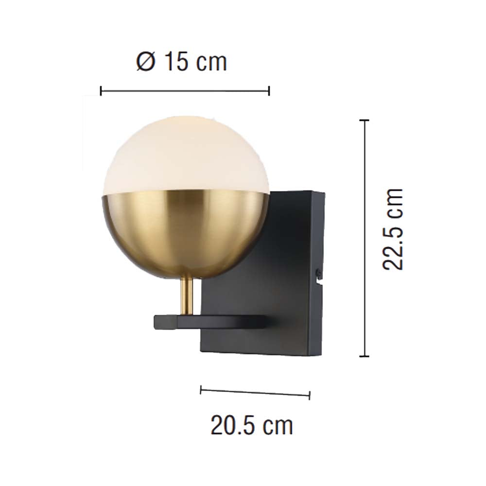 ARBOTANTE ACERO TIPO GLOBO E27(NO INCLUIDO) 40W IP20 CALUX