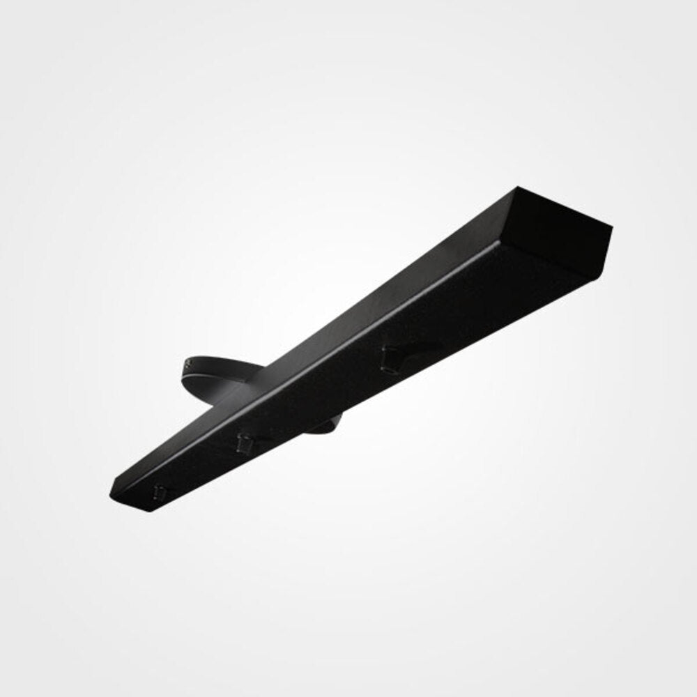 ACCESORIO RIEL PARA CANDIL TERMINADO NEGRO 1.22 X 5CMS